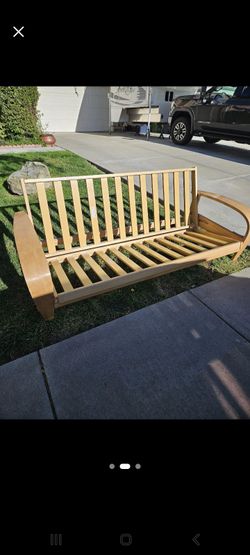 Full sized futon wooden