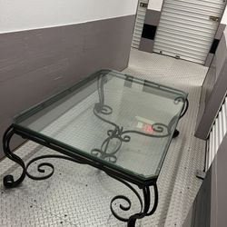 Glass Top Coffee Table and Sofa Table Set