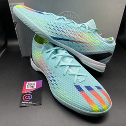 New adidas Mens Size 12 And 13 Speedportal.3 Aqua IC Indoor Soccer Shoes 
