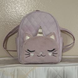 Girl Unicorn Backpack Pink