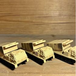 Matchbox Military Tan Missile Launcher 1999 #52/100 Diecast (Lot of 3) 