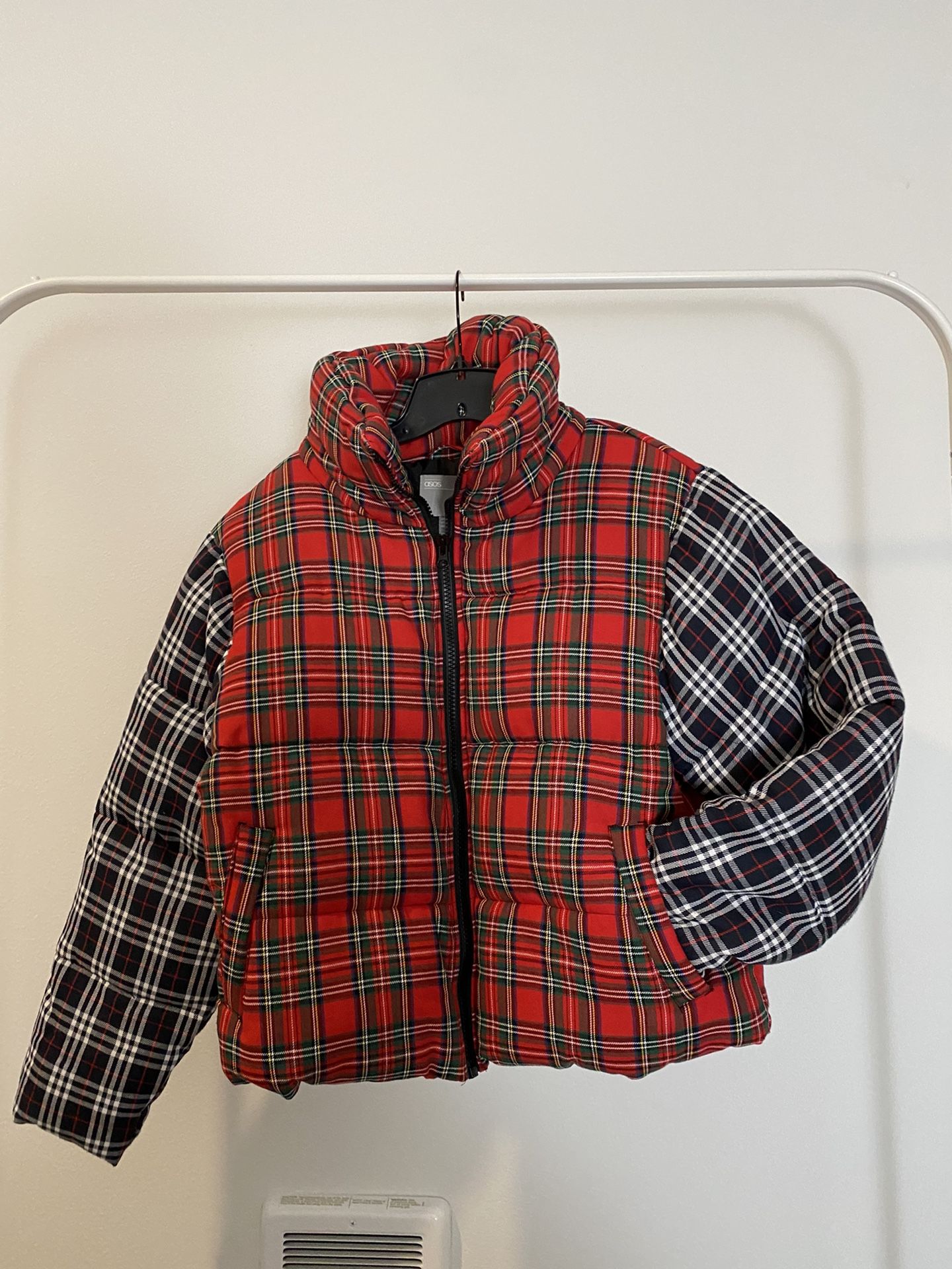 ASOS Plaid Puffer Jacket