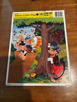Vintage Three Little Pigs Puzzle