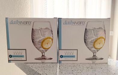 (2) Sets of 4 - Water Glass 17oz