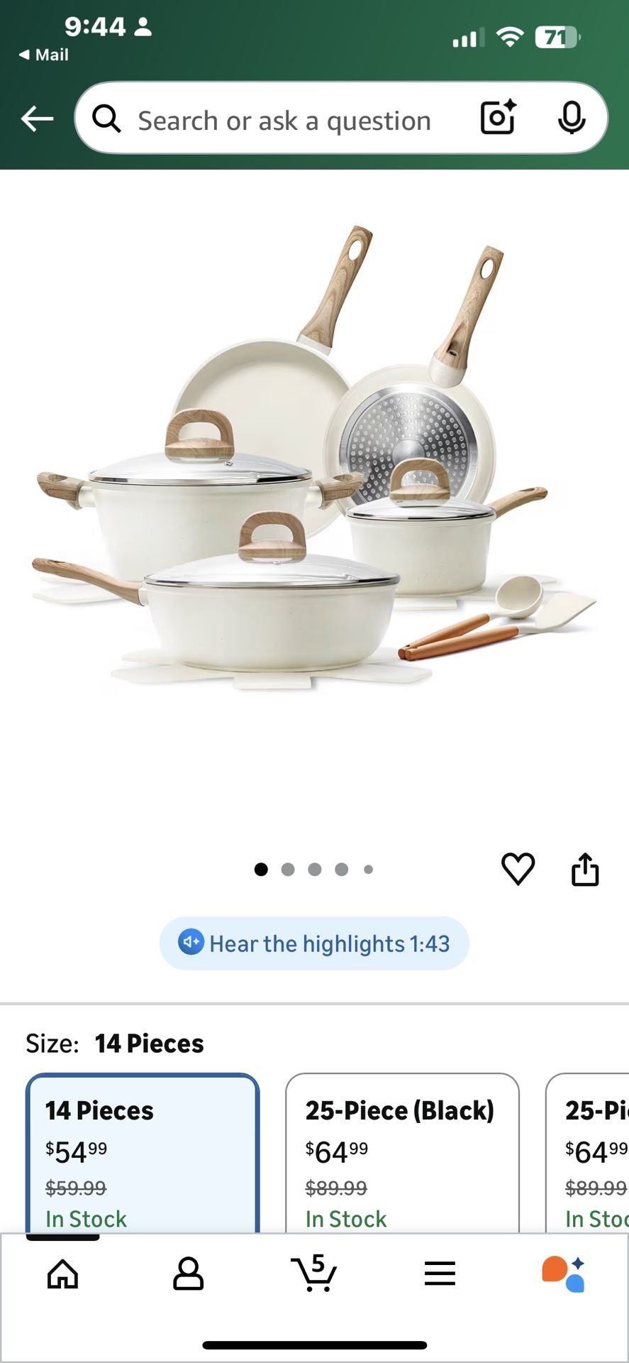 Ewfen 14piece Pots And Pans