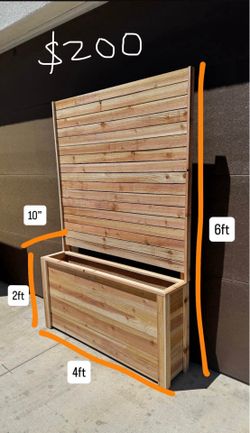 Brand new handcrafted cedar planters made with quality materials