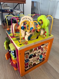 Montessori activity cube toy