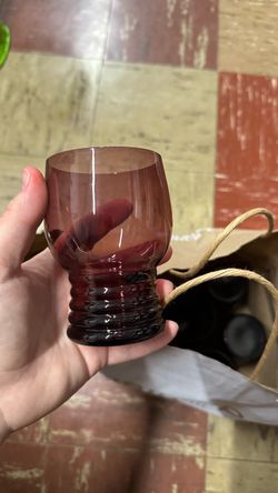 Vintage drinkware glasses set