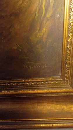 H.g.kiesel oil painting