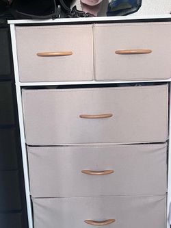 Fabric drawers for closet clothes
