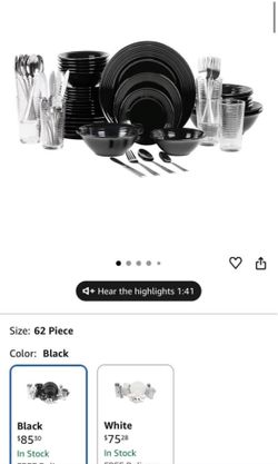 New in box dinnerware set