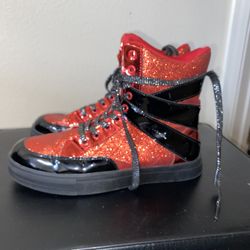 Alexandra Glitter High Top Sneaker (size 7)