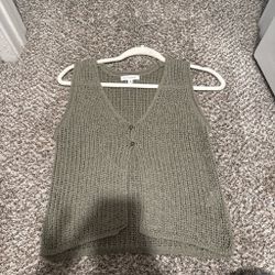 Green Crochet Vest