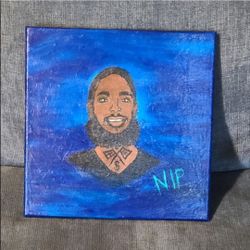 Handpainted canvas 11 x11