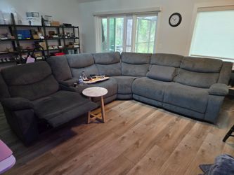 Sectional couch gray