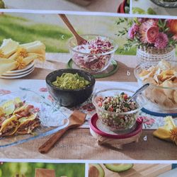 JUEGO DE TRES TAZONES PARA SERVIR WILDFLOWER PRINCESS HOUSE GRANDE MEDIANO Y CHICO 🌹🌾🌹