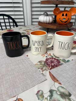 Rae Dunn Halloween mugs