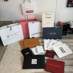 Luxury CHANEL ZEGNA KITH ALO LV VALENTINO AMIRI CARTIER Empty Boxes & Bags