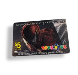Toys R Us X Spider-Man 3 Movie Promotional Gift Card 2007 No Balance