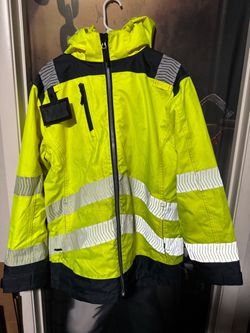 Hi-Vis Safety Jacket with Reflective Tape
