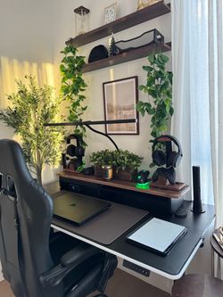 Black Motorized Sit-Stand Desk