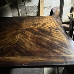 Wooden Table & 3 Chairs 