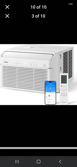 New in box Midea 12,000 btu 1 ton  smart inverter window mini split  window ac very quiet most efficient sips electricity