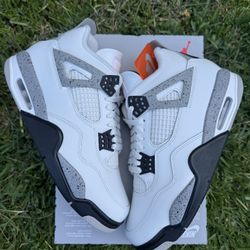 Jordan 4 White Cement Size 8 New