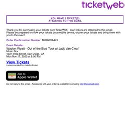 Waylon Wyatt 11/17 @ Music Box