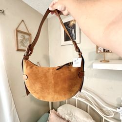 Fossil Harwell Leather Hobo Purse Handbag