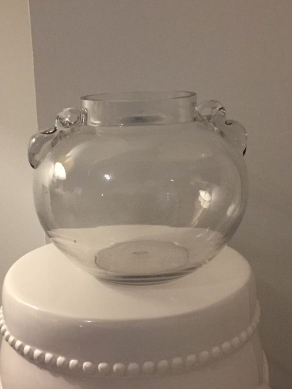 GORGEOUS GLASS VASE BOWL- DECOR