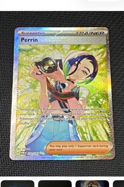 Pokemon Perrin 220/167 Full Art Holo Rare Card