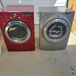 Whirlpool And LG.  Gas Dryers Heavy Duty Both Works Good 