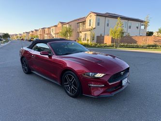 2018 Ford Mustang EcoBoost Premium Convertible - Red, 39K miles