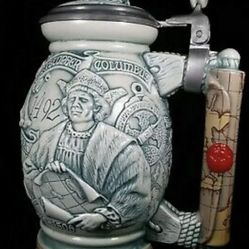 Avon 1992 Christopher Columbus New World Stein Collectible Beer Mug
