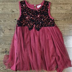 Red Party Dress With Sequim 2T