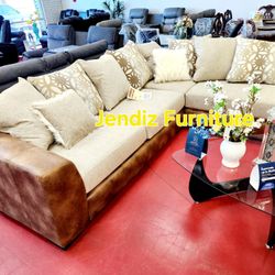 🔥Brand New Fabric Sectional Sofa 🌟Only $49 Today And Pay Later With Or Without Credi🔥