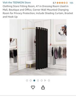 Clothing Store Fitting Room, 47 in Dressing Room Used in Mall, Boutique and Office, Corner Wall Mounted Changing Room for Privacy Protection, Include