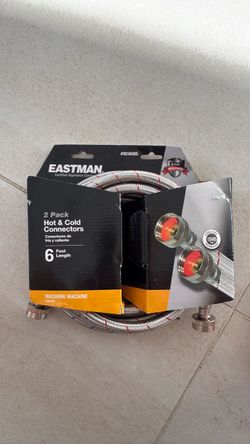Eastman 6 Ft Washing Machine Hose 2-Pack