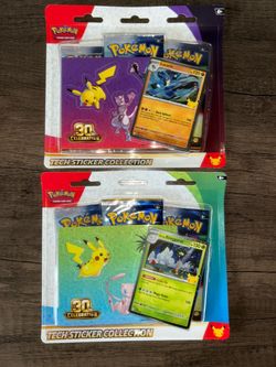 Pokémon 30th celebration tech sticker collection