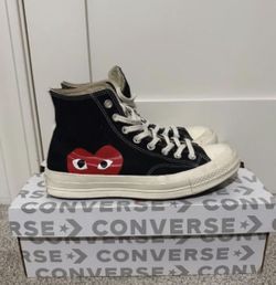CDG Red Heart Converse 