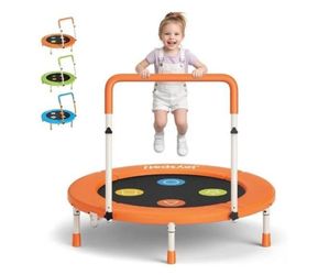 36 Inch Kids Trampoline with Adustable Bar for Kids Ages 3-6 New, Open Box
