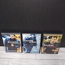 The Bourne Identity Supremacy & Ultimatum DVD Movie Collection Set Action