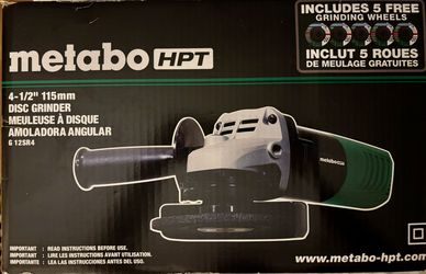 *NEW*Disc Grinder 4-1/2” Metabo HPT