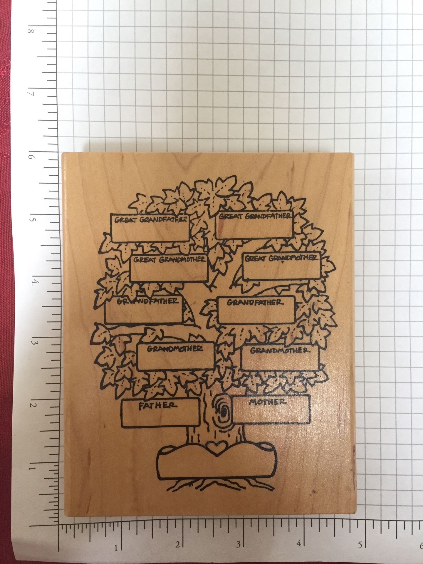 Family Tree Rubber Stamp