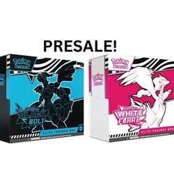 PRESALE - Black Bolt White Flare ETBs and Bundles