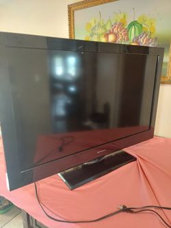 40-inch television, no remote control