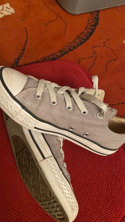Converse All Star Low-top Gray Brush W/ Specs 347137F- Women's Sz us 2.5