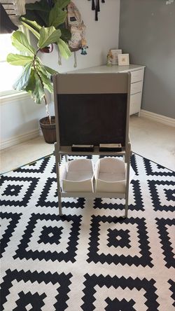 Kids Easel with chalk board and white board.