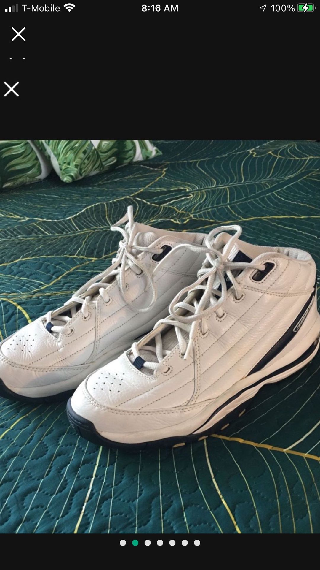 Reebok Leather Athletic Court Casual Shoes Nice
